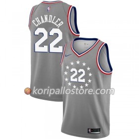 Philadelphia 76ers Wilson Chandler 22 2018-19 Nike City Edition Harmaa Miesten Pelipaidat Swingman 
